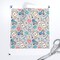 Small Scale Medical Doctor Nurse Blue Pink Grey Medicine Nursing Hospital Custom Printed Fabric by Spoonflower Various Fabrics by the Yard or Fat Quarter